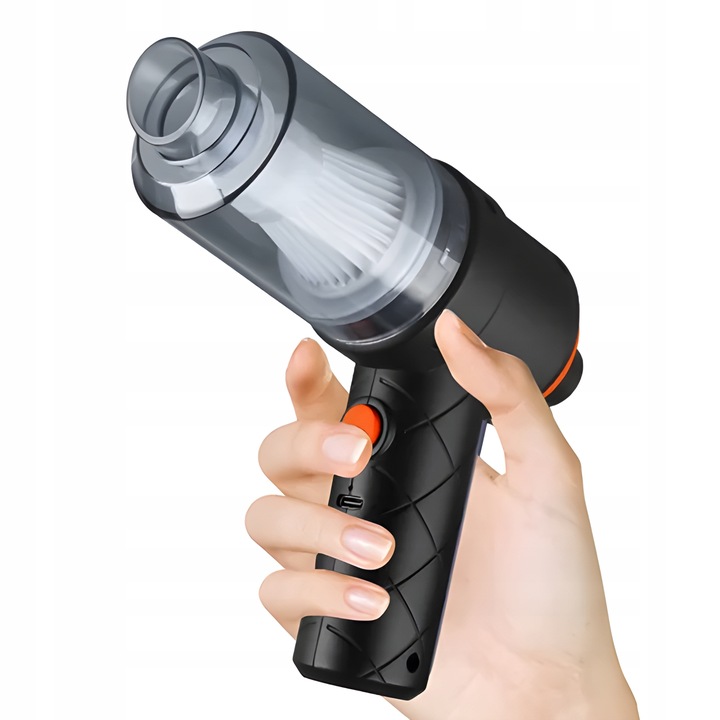 ODKURZACZ SAMOCHODOWY RĘCZNY MAŁY BEZPRZEWODOWY 120W DO AUTA USB