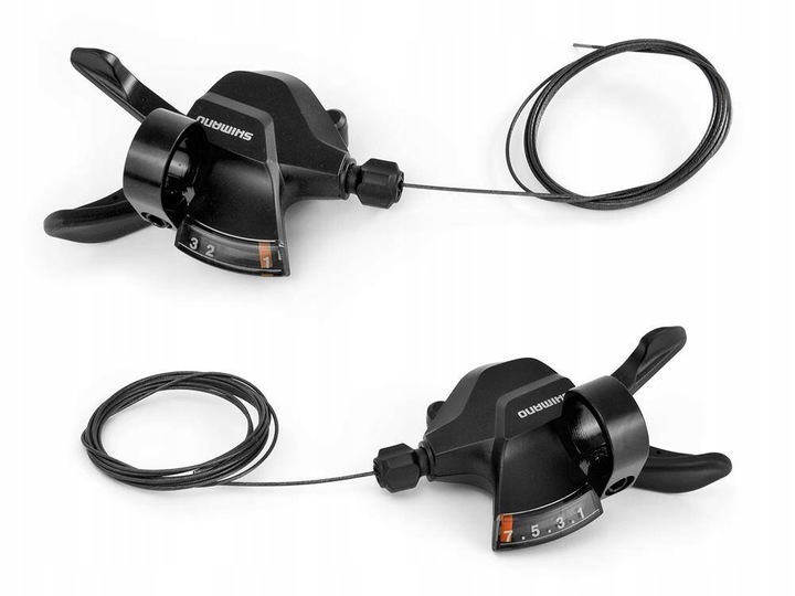 KOMPLET dźwigni przerzutek Manetek SHIMANO Altus SL-M315 3x7 z linkami