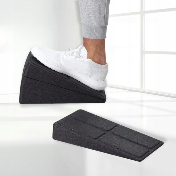 Bloczek pochylny squat wedge block 3 elementy do rozciągania przysiady nogi