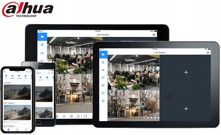 Zestaw Monitoringu 2x Kamera 6MPx Dahua Dual Light Zewnętrzny Bez Kabla