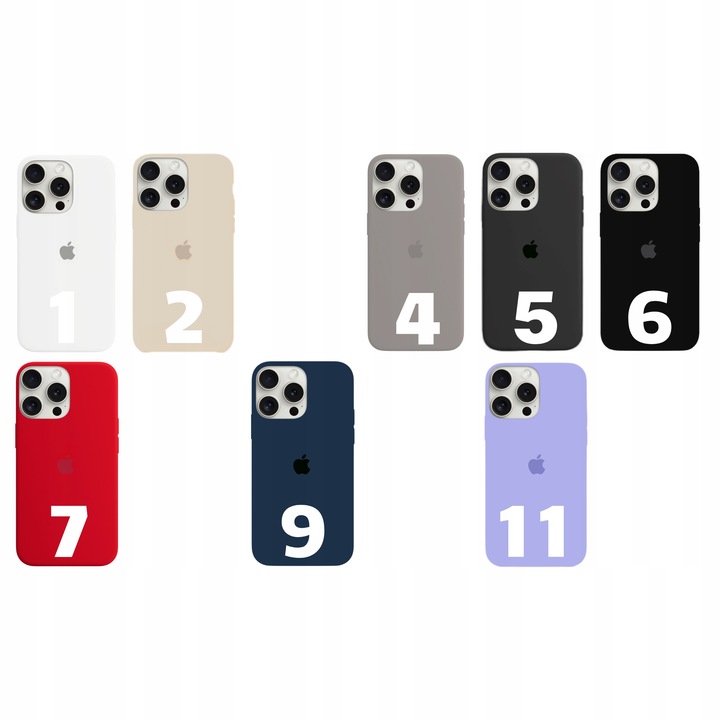 ETUI DO IPHONE 13 SILIKONOWE CASE + KOLORY DO WYBORU DLA APPLE IPHONE