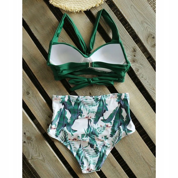STRÓJ KĄPIELOWY DWUCZĘSCIOWY BIKINI WIĄZANIE / L