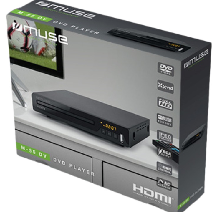 ODTWARZACZ DVD FULL HD CD-R/RW MP3 RCA Xvid USB MUSE M-55 DV PRZENOŚNY