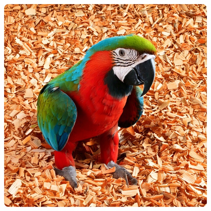 PODŁOŻE ZRĘBKI BUKOWE DREWIENKA DO KLATKA DLA PAPUG PTAKÓW