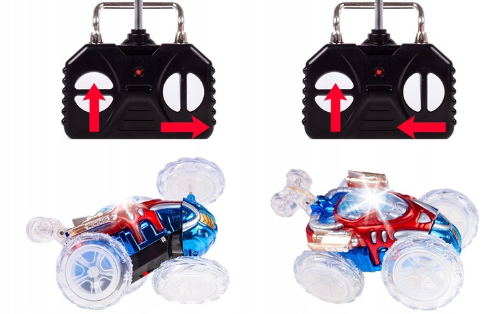 KASKADER SAMOCHÓD KOSMITA AKROBATA TWISTER AUTO STEROWANE DLA DZIECI PILOT