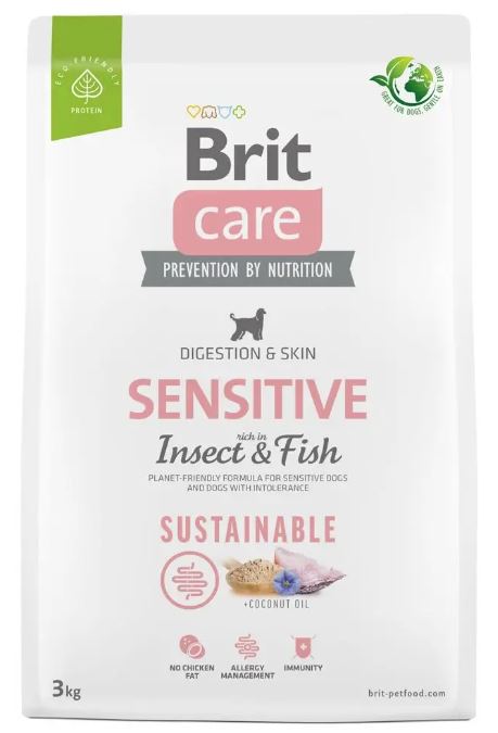 Brit care dog sustainable sensitive insect 3kg