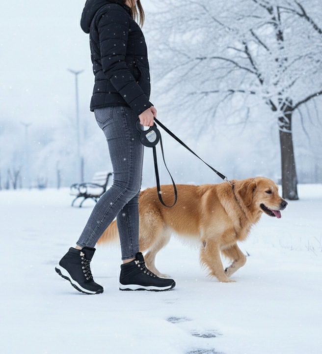 BUTY ZIMOWE DAMSKIE SPORTOWE OCIEPLANE ŚNIEGOWCE P3