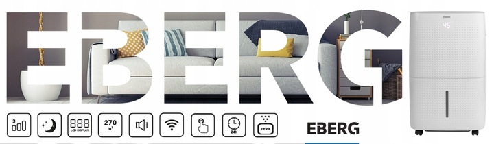 Osuszacz powietrza EBERG pochłaniacz wilgoci 60L/24h +WiFi