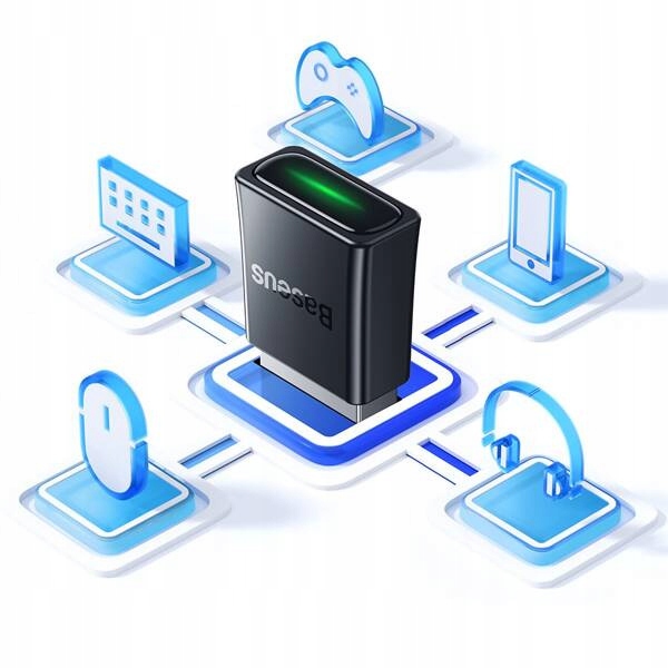 ADAPTER MODUŁ Bluetooth 5.3 BEZPRZEWODOWY ODBIORNIK NADAJNIK Baseus BA07