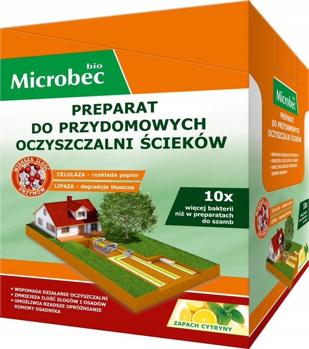 MICROBEC BIO Aktywator do przydomowych oczyszczalni ścieków 35g x 18