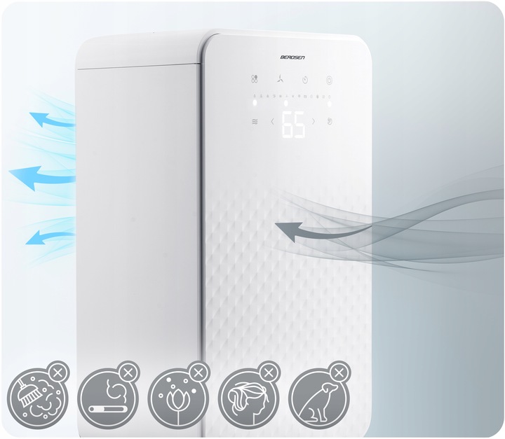 Osuszacz powietrza pochłaniacz wilgoci 12l/24h BERDSEN higrostat timer