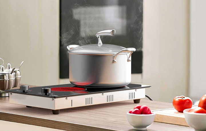 Płyta Ceramiczna Kuchenka Elektryczna Iseasy Lt2v-30 Z Pokrętłami 2