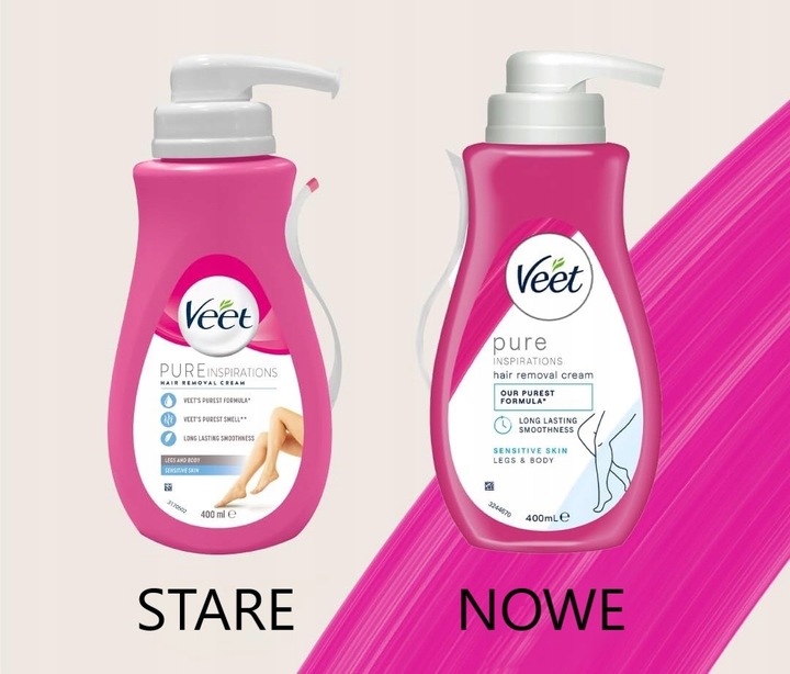 VEET Krem do depilacji skóra wrażliwa 400 ml Nawilżający z Aloesem