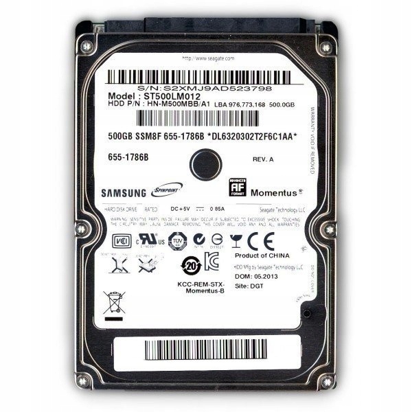DYSK TWARDY HDD SAMSUNG 500GB 2,5 ST500LM012 SATA