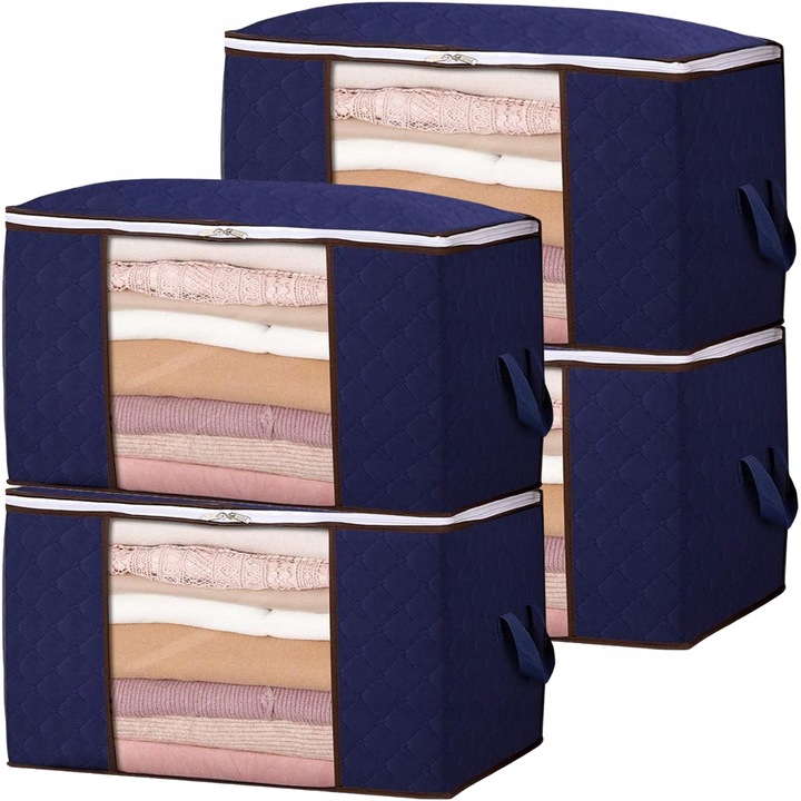 4x ORGANIZER NA UBRANIA POJEMNIK NA POŚCIEL KOŁDRĘ KOCE POKROWIEC XXL