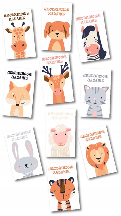 30× ZDRAPKI NA URODZINY dla dzieci Zadania urodzinowe zabawa do przedszkola