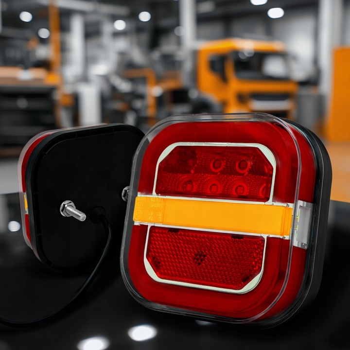 Lampa LED 4w1 Tylna Zespolona Kierunkowskaz TIR Komplet HOMOLOGACJA 2 szt.