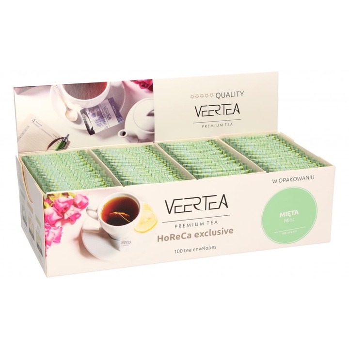 Herbata VEERTEA MINT 100 saszetek miętowa