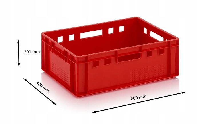 Skrzynka Euro E2 na mięso nowy pojemnik + atest