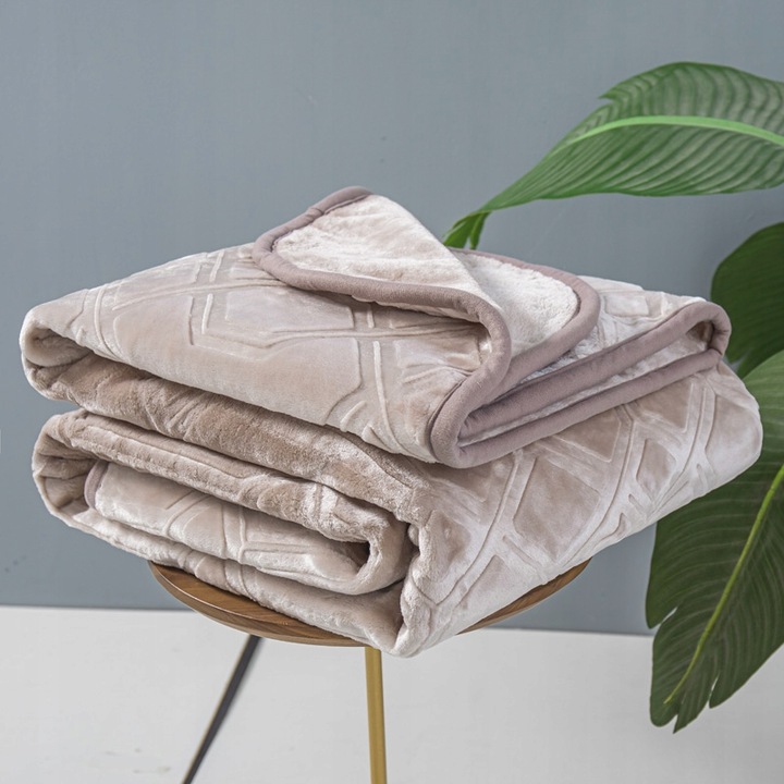 KOC CIEPŁY GRUBY MIĘKKI NARZUTA PLED NA ŁÓŻKO KANAPĘ 160x200