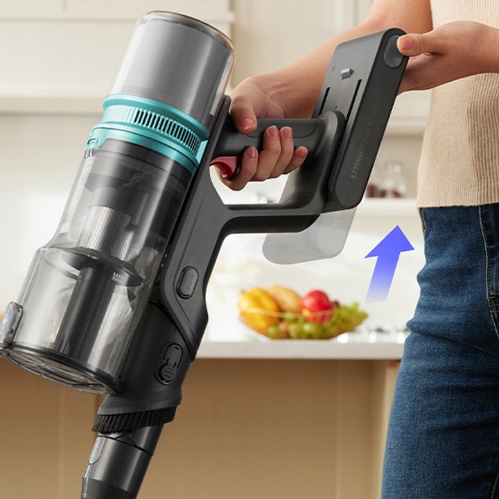 Odkurzacz bezprzewodowy PROSCENIC P16 45000Pa 550W światło LED zginana rura