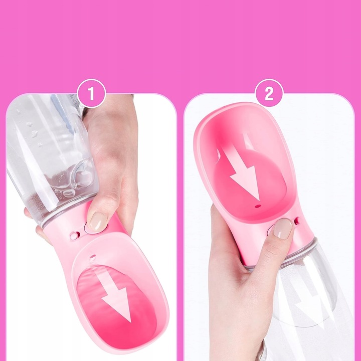 Butelka na wodę dla psa poidło do picia z dozownikiem 550 ml