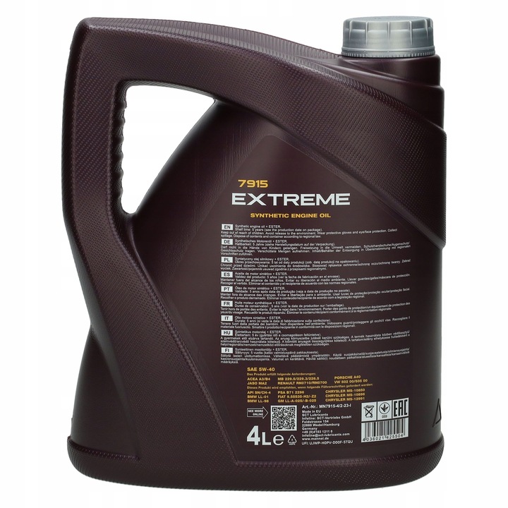 Olej Silnikowy Mannol Extreme 5w40 4L