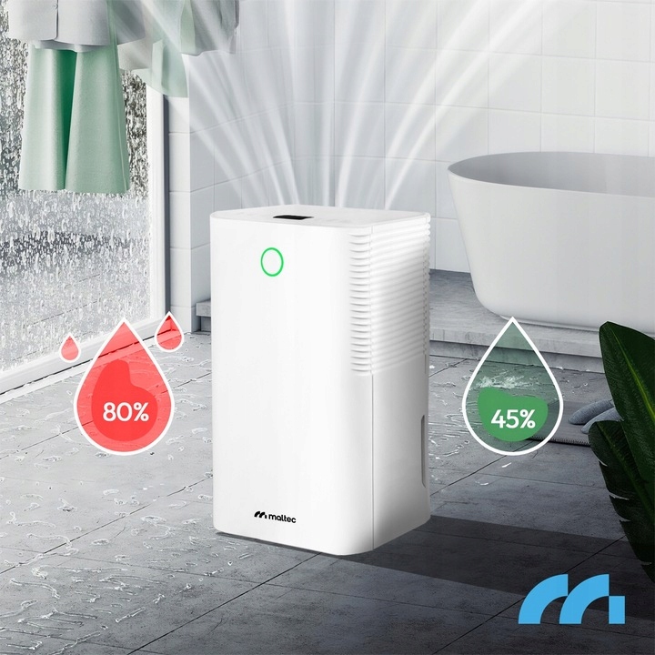 WYDAJNY OSUSZACZ POWIETRZA POCHŁANIACZ WILGOCI CICHY WiFi TIMER