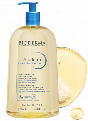 Olejek Nawilżający Do Kąpieli Pod Prysznic BIODERMA ATODERM HUILE Zestaw