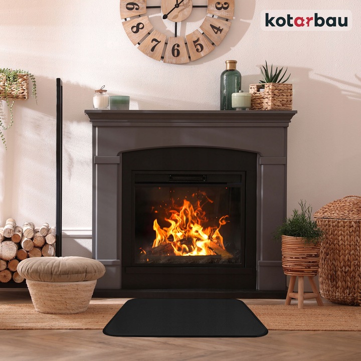 BLACHA PRZEDPIECOWA 600x800MM POD KOMINEK PIEC KOZĘ OCHRONNA STALOWA