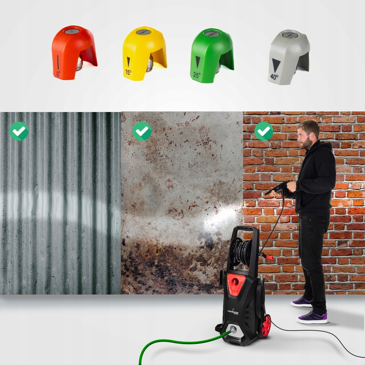 MYJKA CIŚNIENIOWA LEHMANN MOSIĄDZ 3000W INDUKCJA 350bar ZWIJACZ 12M