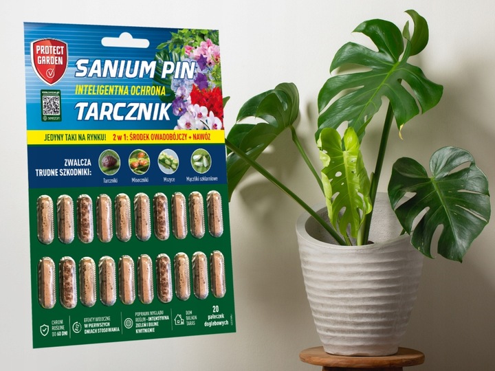 SANIUM PIN 2w1 PAŁECZKI DOGLEBOWE ziemiórki przędziorki wełnowce