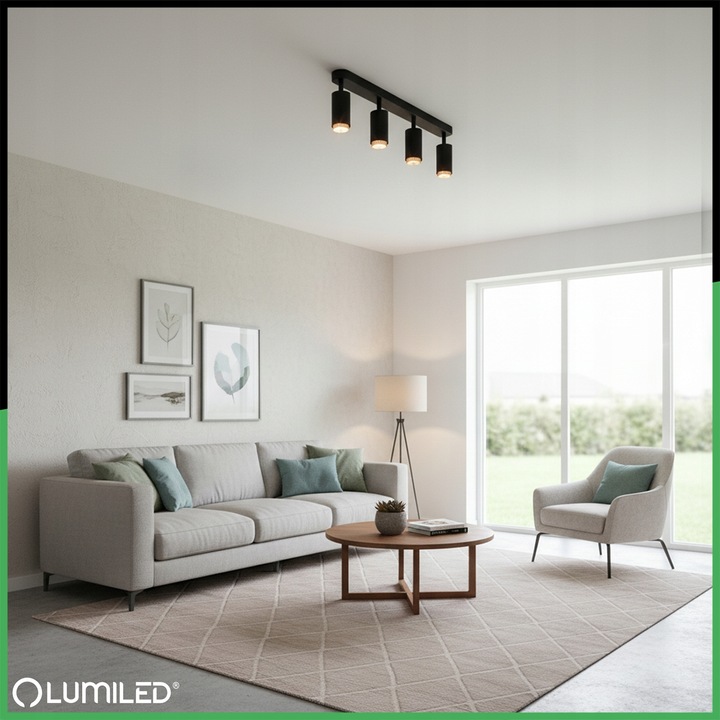 Lampa sufitowa HALOGENOWA kinkiet OPRAWA LED reflektor SPOT 4x GU10