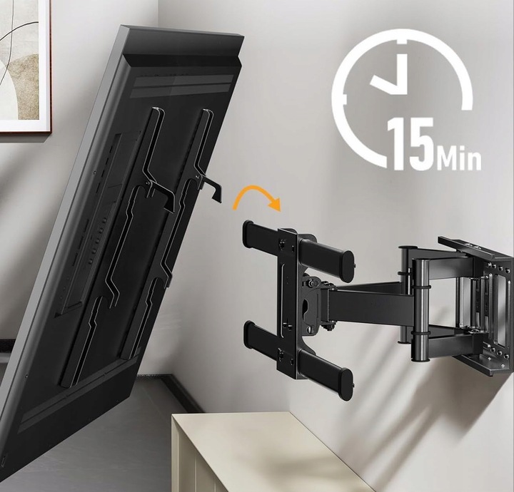 Certyfikowany Solidny Obrotowy Uchwyt do Telewizora Wieszak TV 32"-95"