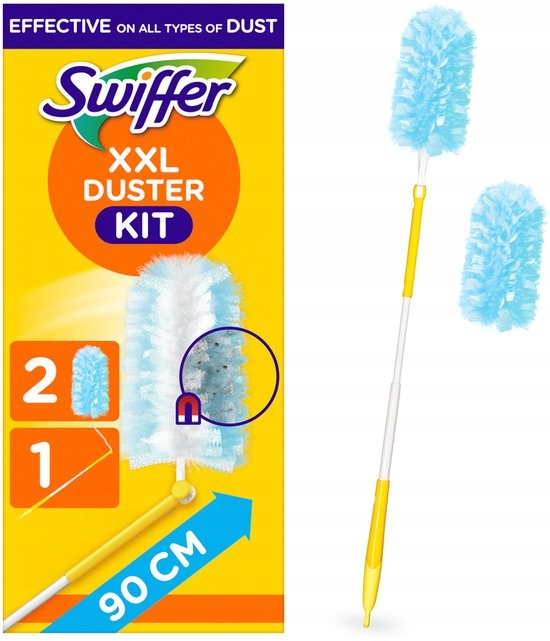 ZESTAW DO SPRZĄTANIA MIOTEŁKA DO KURZU SWIFFER DUSTER XXL + 2 WKŁADY