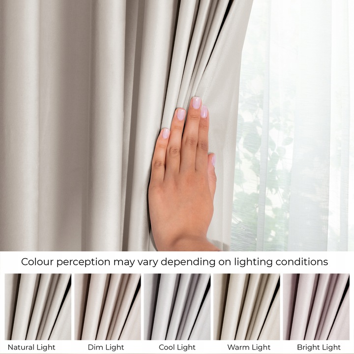 RESTILO Zasłona welurowa plus szarfa up taśma 140x245 Chłodny Beż do