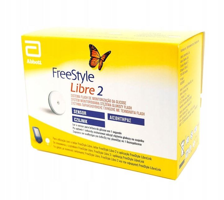 Freestyle Libre 2 Sensor do Pomiaru Glukozy CGM z Funkcją Alarmów