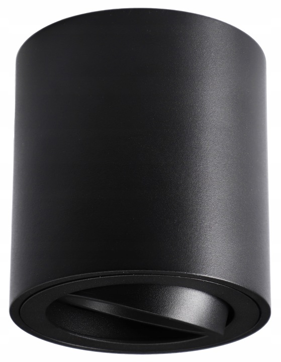 Oprawa Natynkowa Halogenowa Tuba LED GU10 ruchoma spot sufitowa czarna