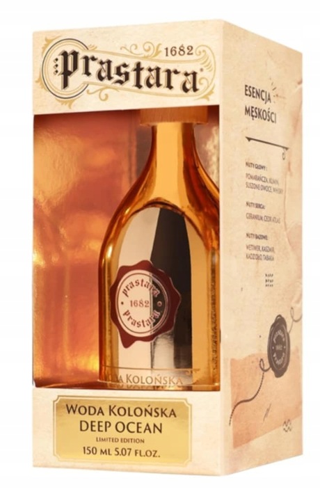 PRASTARA 1682 DEEP OCEAN Woda Kolońska barber Limited Edition 150 ml