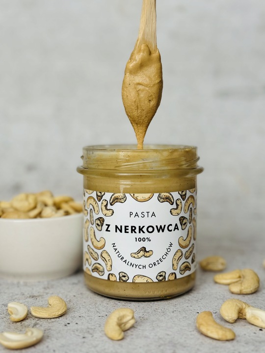 Pasta z nerkowca 300 g - Idealne smarowidło, 100% orzechów, Bez Dodatków