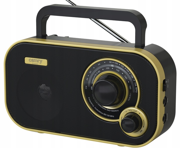 Radio Kuchenne Przenośne Zasilanie Sieciowe Bateryjne FM/AM Camry CR