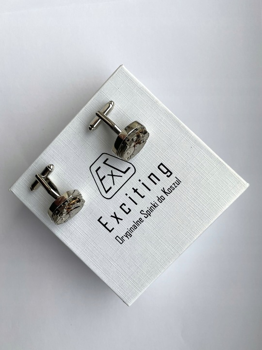 Spinki do mankietów koszuli EXC Mechanizm Zegarka Steampunk Zegar Zegarki