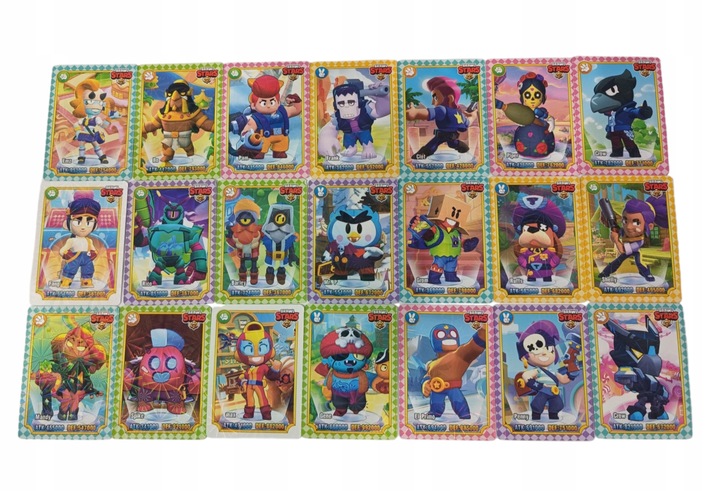 KARTY BRAWL STARS 288 KART MEGA BOX ZESTAW 36 SASZETEK KART
