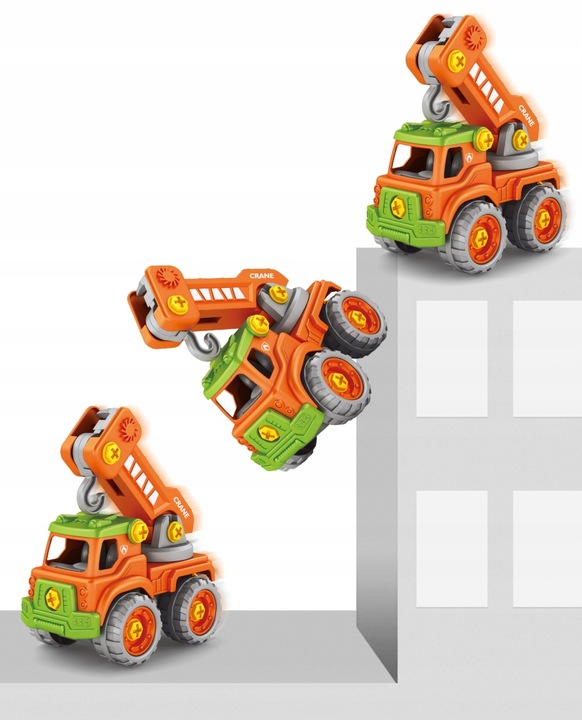 AUTO ROBOT DO SKRĘCANIA 5w1 LED TRANSFORMER XXL ZABAWKA KONSTRYKCYJNA