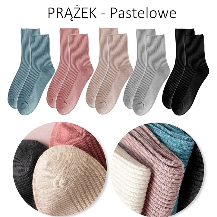 5x DAMSKIE BAWEŁNIANE SKARPETY BEZUCISKOWE JAKOŚĆ