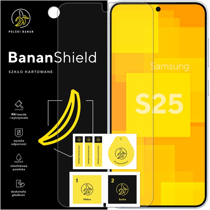 Szkło hartowane 9H BananShield do Samsung Galaxy S25