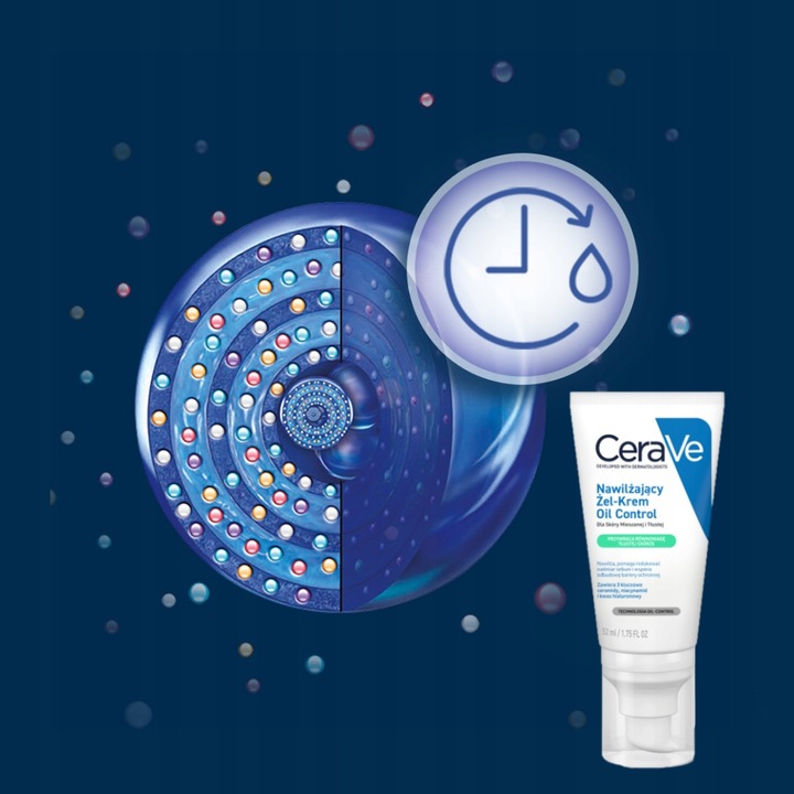 Nawilżający Żel-Krem Oil Control CeraVe dla skóry mieszanej i tłustej 52ml