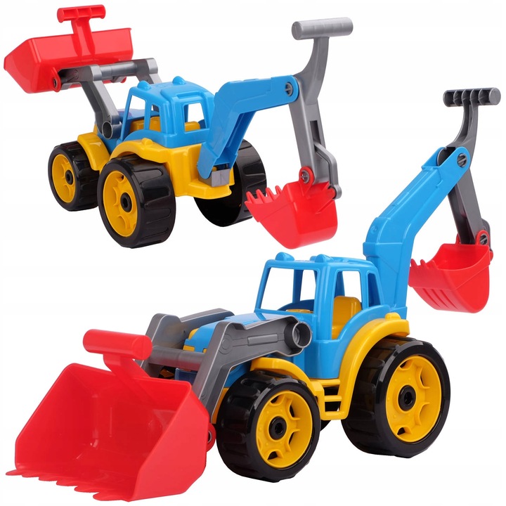 DUZY TRAKTOR Ciągnik z elementami koparki