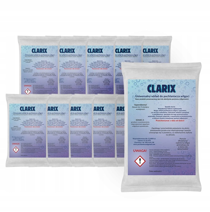 Wkład do pochłaniacz wilgoci osuszacz zapas - 450g x 10 szt