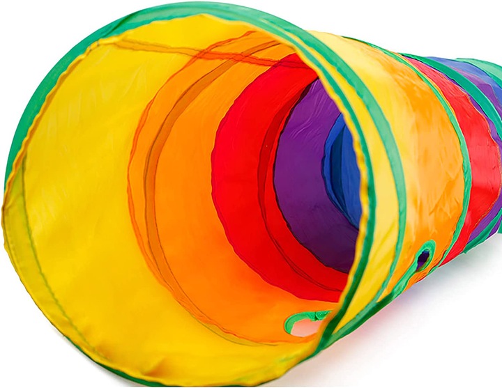 DŁUGI TUNEL DLA KOTA KOTÓW ZABAWKA Z PIŁECZKĄ KRYJÓWKA DOMEK SKŁADANY 120cm